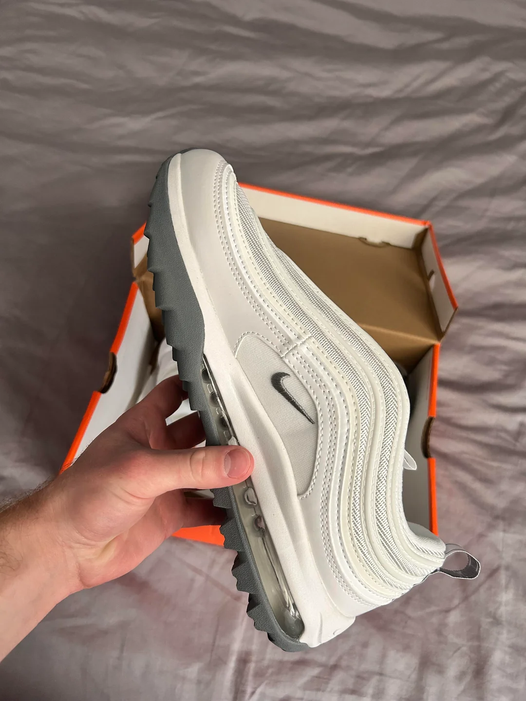 Kakobuy Spreadsheet Air Max 97 golf sneaker arrival photo 3